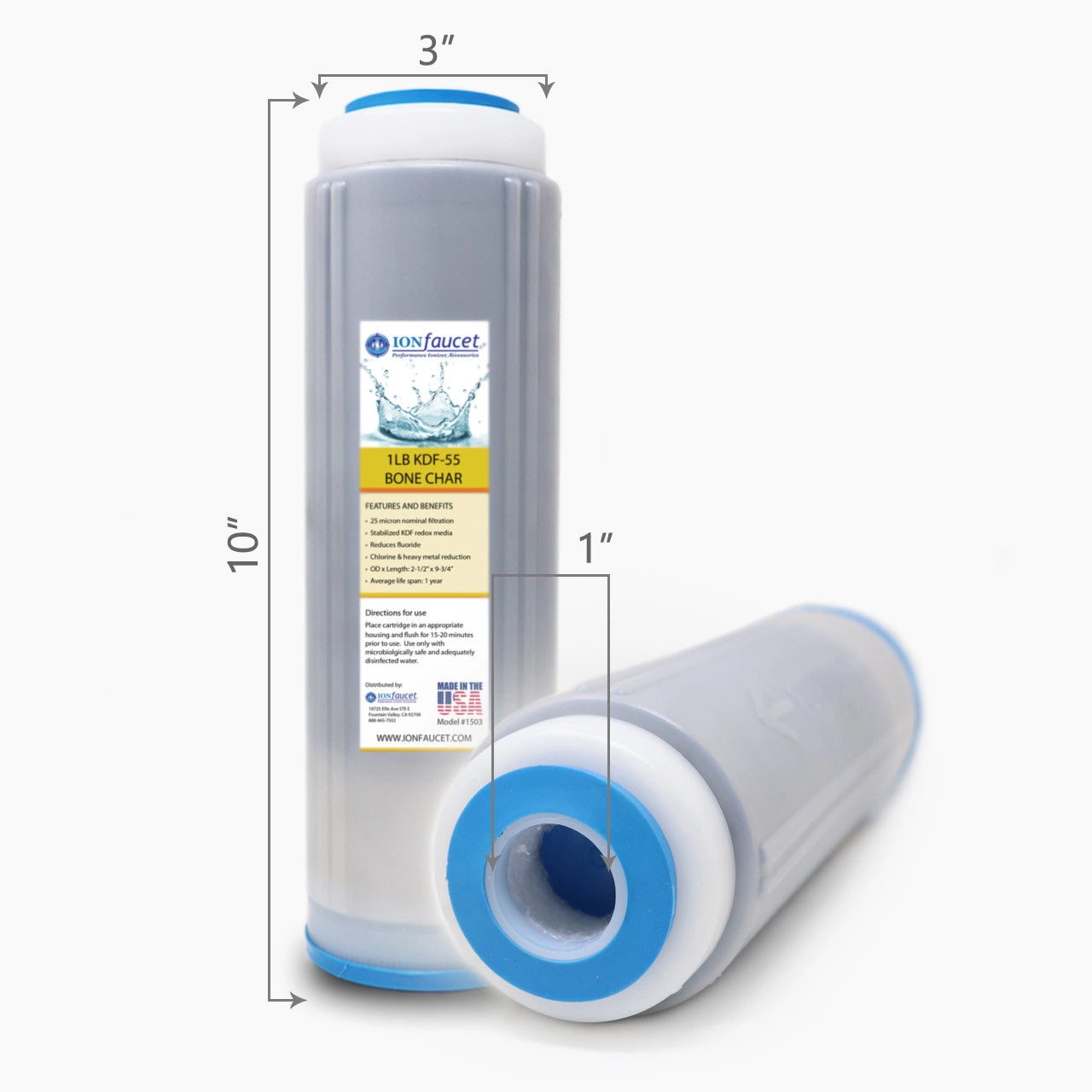 1 Lb KDF-55/ Bone Char