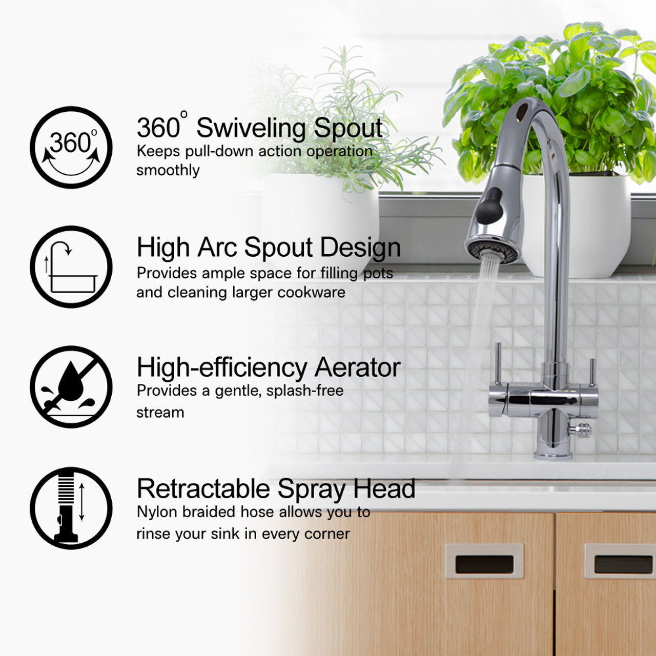 IonKitchen Faucet (Polished Chrome)